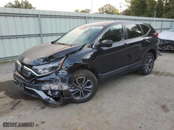 2020 Honda CR-V EX-L with VIN 5J6RW2H80LL020015, listed as a Copart auction lot 72600924 with 68,026 mi miles and Salvage Title. Bid and sale history available at carsss.com. Image 1.