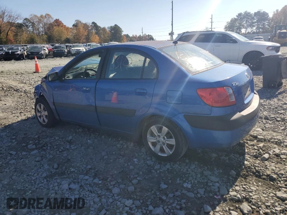 2007 Kia Rio LX with VIN KNADE123376224643, listed as a Copart auction lot 78474304 with 170,497 mi miles and Salvage Title. Bid and sale history available at carsss.com. Image 2.