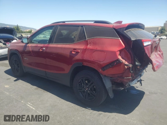 2024 GMC Terrain AT4 with VIN 3GKALYEG8RL211032, listed as a Copart auction lot 61607795 with 17,251 mi miles and Salvage title. Bid and sale history available at DreamBid. Image 2.