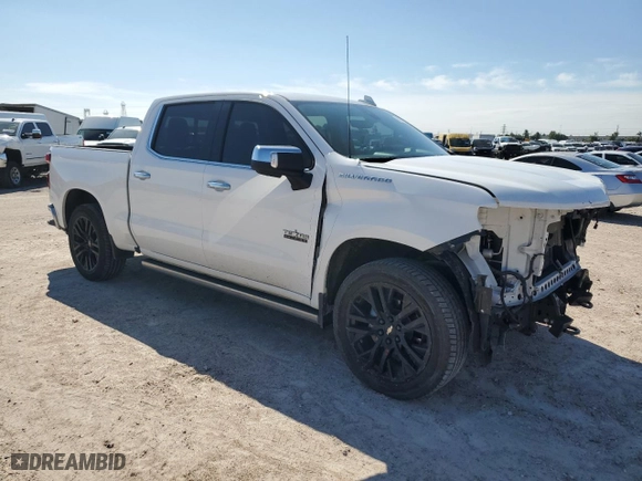 2020 Chevrolet Silverado 1500 LTZ with VIN 1GCPWEED0LZ363243, listed as a Copart auction lot 70749714 with 50,856 mi miles and Salvage Title. Bid and sale history available at carsss.com. Image 4.