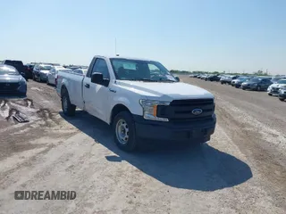 2018 Ford F-150 XL with VIN 1FTMF1CB2JKE01171, listed as a IAAI auction lot 41881631 with 212,699 mi miles. Bid and sale history available at carsss.com. Image 1.