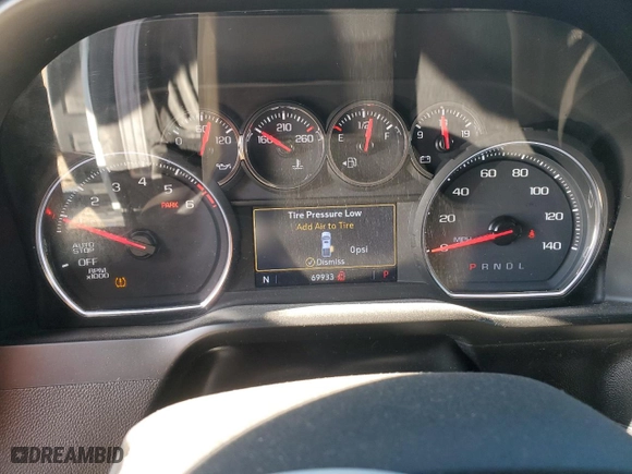 2019 Chevrolet Silverado 1500 LT with VIN 3GCPWCED7KG265538, listed as a Copart auction lot 42004655 with 69,933 mi miles and Salvage Title. Bid and sale history available at carsss.com. Image 9.