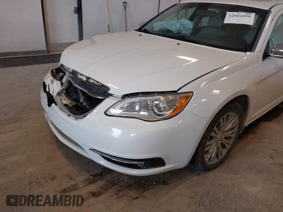 2013 Chrysler 200 Limited with VIN 1C3CCBCG0DN507468, listed as a IAAI auction lot 42001890 with 89,935 mi miles and . Bid and sale history available at DreamBid. Image 6.