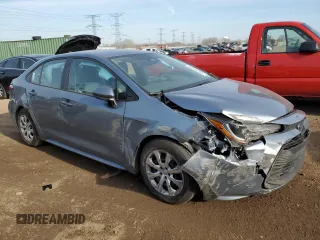 2024 Toyota Corolla LE with VIN 5YFB4MDE6RP126053, listed as a Copart auction lot 48744755 with 25,262 mi miles and Salvage Title. Bid and sale history available at carsss.com. Image 4.