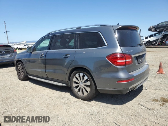 2017 Mercedes-Benz GLS 450 z VIN 4JGDF6EE3HA854652, wystawiony jako Copart lot #54886445 z przebiegiem 129 672 mil mil oraz Szkoda całkowita • Salvage title. Historia ofert i sprzedaży dostępna na DreamBid. Obrazek 2.