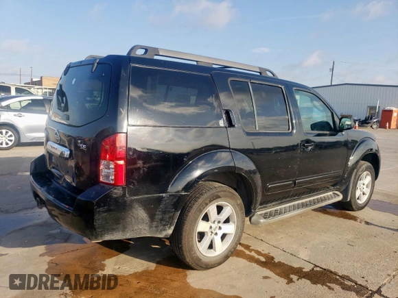 2008 Nissan Pathfinder LE с VIN 5N1AR18U38C609919, выставлен на аукционе Copart как лот 59702375 с пробегом 313 826 миль миль и Списание • Salvage title. История ставок и продаж доступна на DreamBid. Изображение 3.