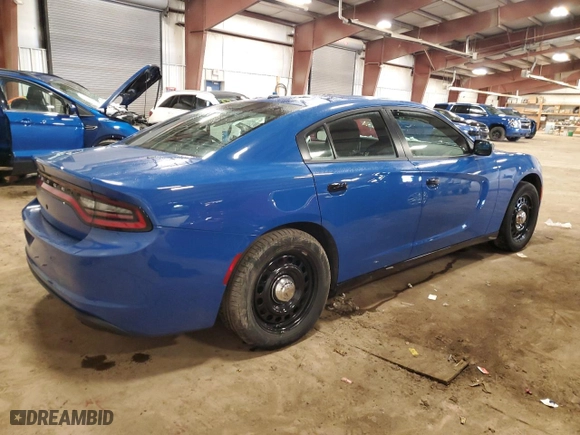 2022 Dodge Charger Police with VIN 2C3CDXKG9NH194930, listed as a Copart auction lot 43547975 with 28,128 mi miles and Clean Title. Bid and sale history available at carsss.com. Image 3.