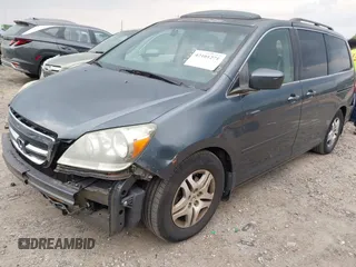2006 Honda Odyssey EX-L z VIN 5FNRL38756B420817, wystawiony jako IAAI lot #42101271 z przebiegiem 203 892 mil mil oraz . Historia ofert i sprzedaży dostępna na DreamBid. Obrazek 2.