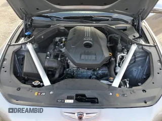 2023 Genesis G70 2.0T with VIN KMTG34TA0PU120788, listed as a Copart auction lot 68816274 with 9,481 mi miles and Salvage Title. Bid and sale history available at DreamBid. Image 12.
