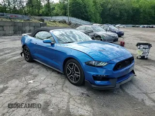 2021 Ford Mustang EcoBoost with VIN 1FATP8UH1M5104857, listed as a Copart auction lot 57152165 with 75,303 mi miles and Salvage title. Bid and sale history available at DreamBid. Image 14.
