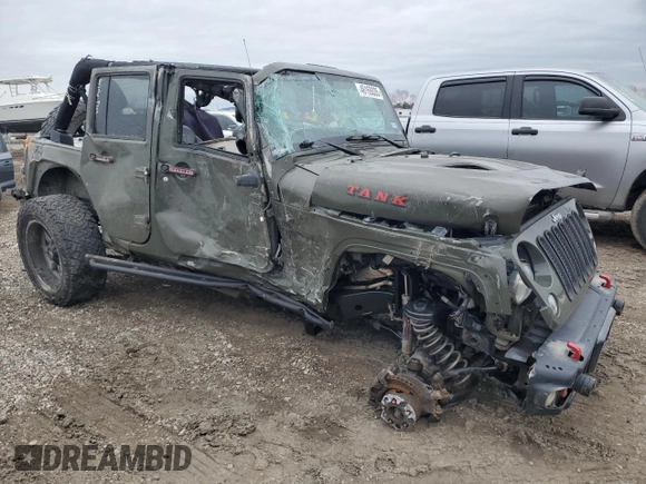 2016 Jeep Wrangler Unlimited Rubicon with VIN 1C4BJWFG5GL146853, listed as a Copart auction lot 46169335 with Not provided miles and Salvage title. Bid and sale history available at DreamBid. Image 4.