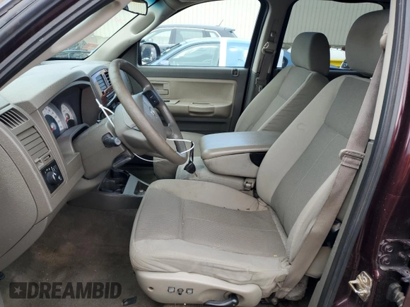 2005 Dodge Dakota SLT with VIN 1D7HW48N95S167516, listed as a Copart auction lot 49378105 with Not Provided miles and Salvage Title. Bid and sale history available at DreamBid. Image 7.