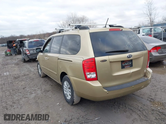 2011 Kia Sedona LX with VIN KNDMG4C74B6366752, listed as a IAAI auction lot 41920267 with 100,616 mi miles. Bid and sale history available at carsss.com. Image 3.