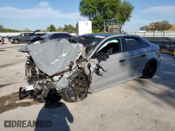 2019 Audi RS 3 with VIN WUABWGFF2KA900796, listed as a Copart auction lot 47544815 with 43,969 mi miles and Non repairable. Bid and sale history available at DreamBid. Image 1.