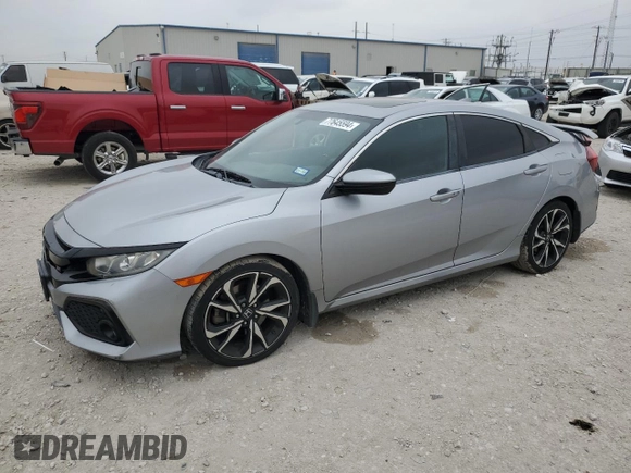 2017 Honda Civic Sedan Si with VIN 2HGFC1E51HH705216, listed as a Copart auction lot 77645594 with 77,086 mi miles and Salvage Title. Bid and sale history available at carsss.com. Image 1.