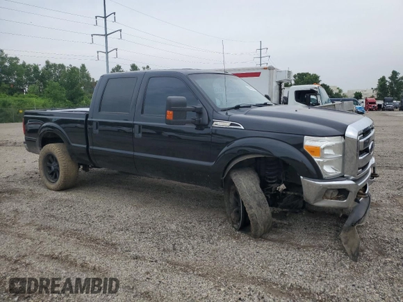 2014 Ford F-250 XL with VIN 1FT7W2BT4EEB48646, listed as a Copart auction lot 62489945 with 235,728 mi miles and Salvage title. Bid and sale history available at DreamBid. Image 4.