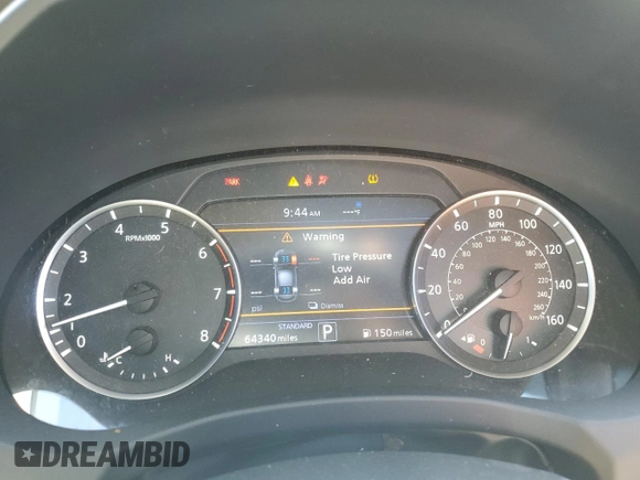 2019 Infiniti QX50 Luxe with VIN 3PCAJ5M11KF135820, listed as a Copart auction lot 58024215 with 64,340 mi miles and Salvage title. Bid and sale history available at DreamBid. Image 9.