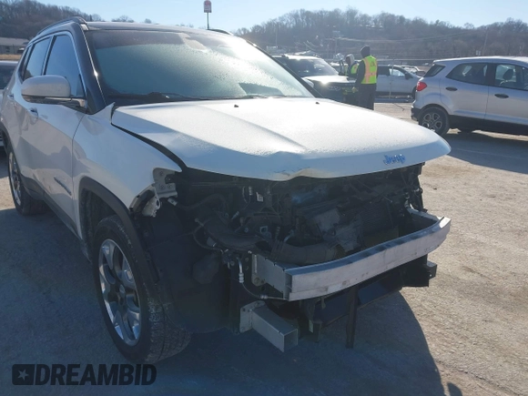 2020 Jeep Compass Limited with VIN 3C4NJDCB7LT159113, listed as a IAAI auction lot 41576805 with 75,921 mi miles and . Bid and sale history available at carsss.com. Image 6.