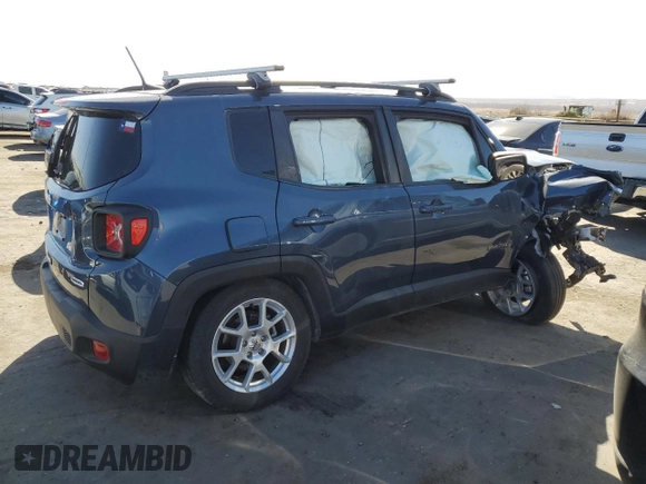 2022 Jeep Renegade Latitude with VIN ZACNJDB12NPN72878, listed as a Copart auction lot 47002805 with Not provided miles and Salvage title. Bid and sale history available at DreamBid. Image 3.