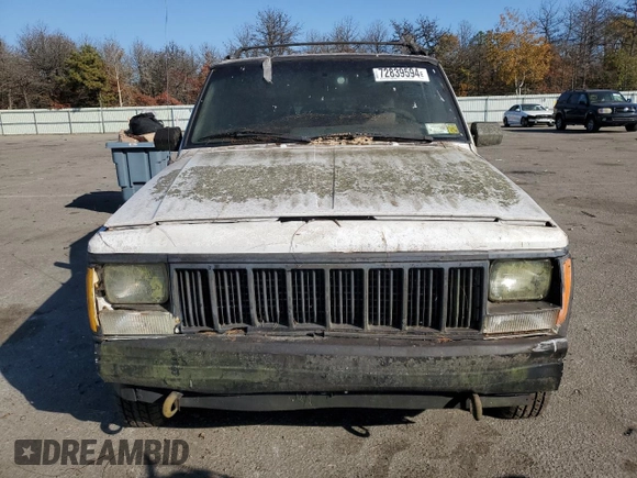 1995 Jeep Cherokee Sport with VIN 1J4FJ68S7SL584666, listed as a Copart auction lot 72839594 with 133,221 mi miles and Clean Title. Bid and sale history available at carsss.com. Image 5.