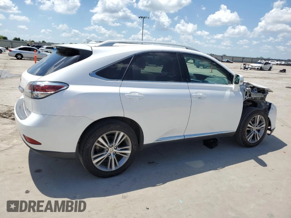 2015 Lexus RX 350 with VIN 2T2ZK1BA0FC197968, listed as a Copart auction lot 53550905 with 90,433 mi miles and Salvage Title. Bid and sale history available at carsss.com. Image 3.