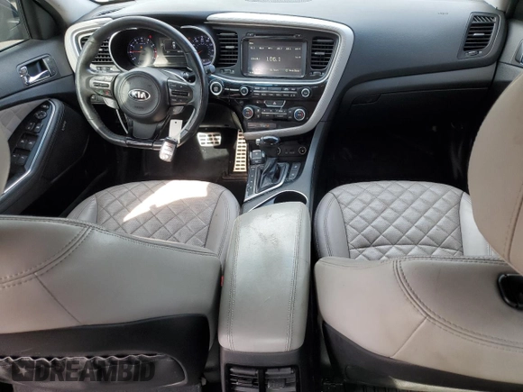2014 Kia Optima SXL Turbo with VIN 5XXGR4A62EG343428, listed as a Copart auction lot 52742035 with 109,155 mi miles and Salvage Title. Bid and sale history available at DreamBid. Image 8.