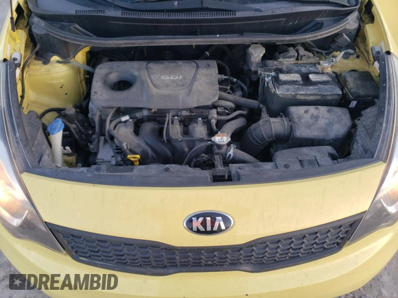 2016 Kia Rio LX with VIN KNADM4A31G6544890, listed as a Copart auction lot 48296555 with 125,169 mi miles and Salvage Title. Bid and sale history available at carsss.com. Image 12.