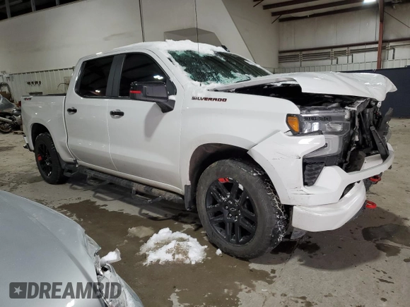 2023 Chevrolet Silverado 1500 RST with VIN 1GCUDEE84PZ170062, listed as a Copart auction lot 89120845 with 25,195 mi miles and Salvage Title. Bid and sale history available at DreamBid. Image 4.