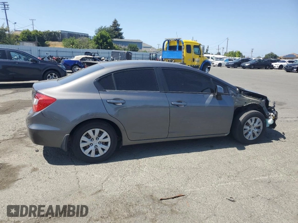 2012 Honda Civic LX z VIN 2HGFB2F59CH603985, wystawiony jako Copart lot #55675435 z przebiegiem 125 567 mil mil oraz Szkoda całkowita • Salvage title. Historia ofert i sprzedaży dostępna na DreamBid. Obrazek 3.