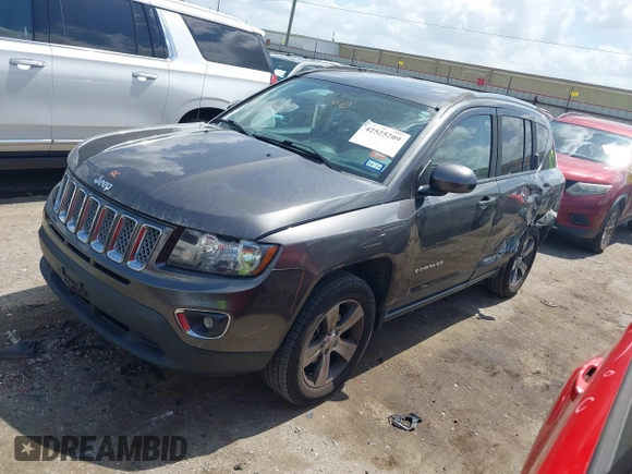 2016 Jeep Compass High Altitude with VIN 1C4NJDEB2GD730774, listed as a IAAI auction lot 42525209 with 143,193 mi miles and . Bid and sale history available at DreamBid. Image 17.