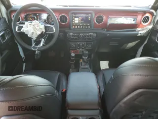 2023 Jeep Gladiator Rubicon with VIN 1C6JJTBG3PL525874, listed as a Copart auction lot 53283145 with 37,606 mi miles and Salvage Title. Bid and sale history available at carsss.com. Image 8.