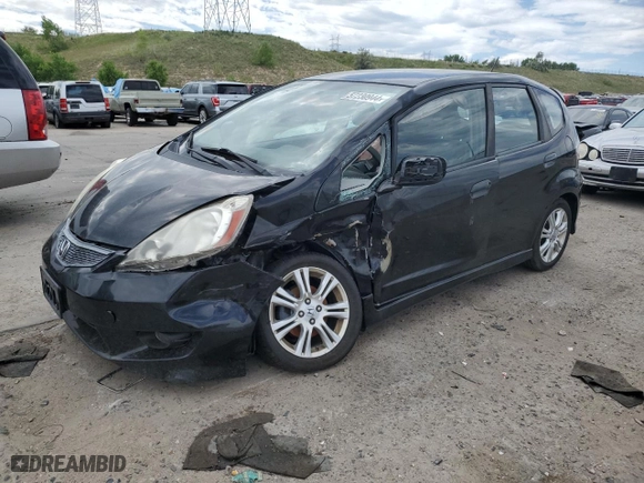 2010 Honda Fit Sport with VIN JHMGE8H41AC004305, listed as a Copart auction lot 57230944 with 160,596 mi miles and Salvage Title. Bid and sale history available at carsss.com. Image 1.