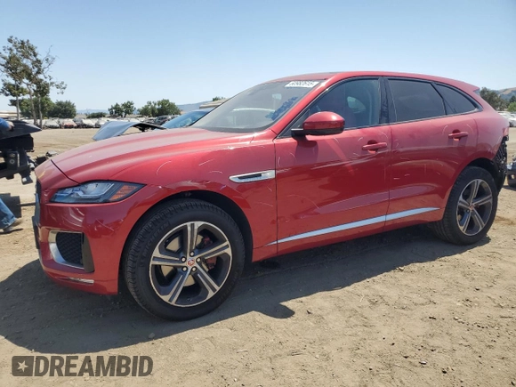 2017 Jaguar F-Pace S with VIN SADCM2BV1HA098388, listed as a Copart auction lot 60982615 with 151,310 mi miles and Salvage title. Bid and sale history available at DreamBid. Image 1.