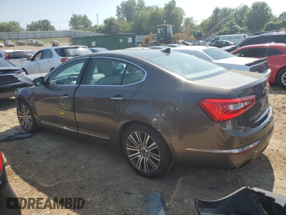 2015 Kia Cadenza Premium with VIN KNALN4D76F5173172, listed as a Copart auction lot 66956673 with 37,974 mi miles and Salvage Title. Bid and sale history available at carsss.com. Image 2.