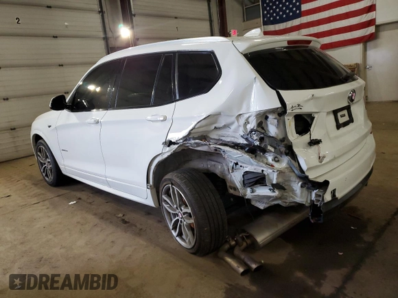 2017 BMW X3 xDrive28i with VIN 5UXWX9C38H0W66825, listed as a Copart auction lot 86734694 with 99,251 mi miles and Salvage Title. Bid and sale history available at DreamBid. Image 2.