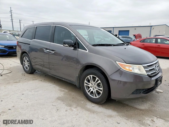 2013 Honda Odyssey EX with VIN 5FNRL5H48DB090816, listed as a Copart auction lot 51072425 with 128,158 mi miles and Salvage Title. Bid and sale history available at carsss.com. Image 4.