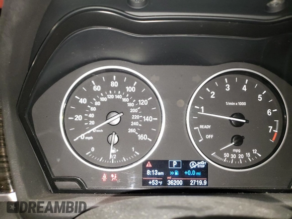 2018 BMW X1 xDrive28i with VIN WBXHT3C37J5L25365, listed as a Copart auction lot 50056365 with 36,200 mi miles and Salvage Title. Bid and sale history available at carsss.com. Image 9.