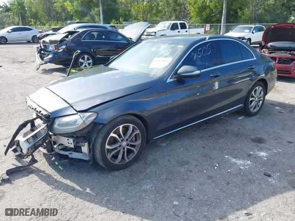 2015 Mercedes-Benz C-Class C 300 with VIN 55SWF4JB7FU084505, listed as a IAAI auction lot 41932523 with 1 mi miles. Bid and sale history available at carsss.com. Image 18.