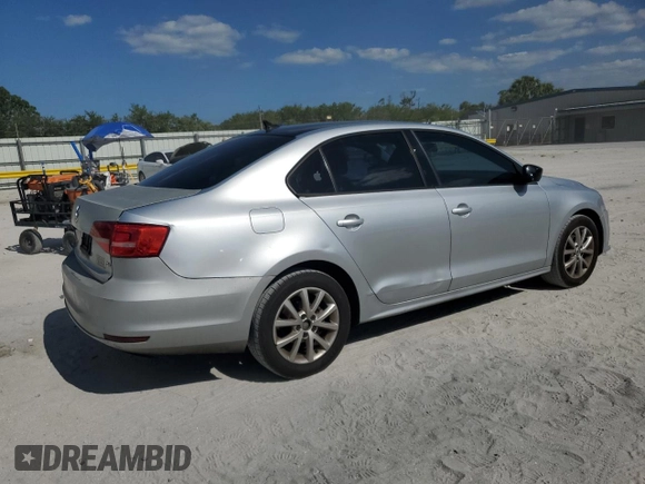 2015 Volkswagen Jetta Sedan 1.8T SE w/Connectivity with VIN 3VWD07AJ3FM277990, listed as a Copart auction lot 53229895 with 207,427 mi miles and Clean Title. Bid and sale history available at carsss.com. Image 3.