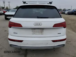 2021 Audi Q5 Premium Plus with VIN WA1BAAFY4M2021995, listed as a Copart auction lot 55136145 with 84,553 mi miles and Salvage Title. Bid and sale history available at carsss.com. Image 6.