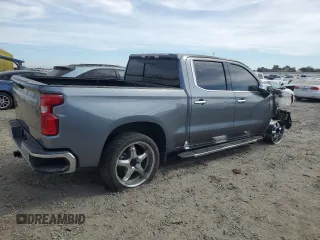 2021 Chevrolet Silverado 1500 LTZ with VIN 3GCUYGET5MG113918, listed as a Copart auction lot 75355524 with Not Provided miles and Non Repairable. Bid and sale history available at DreamBid. Image 3.