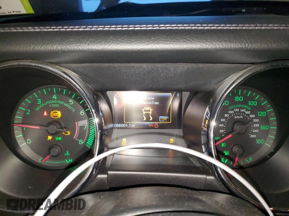 2016 Ford Mustang GT Premium with VIN 1FATP8FF1G5255701, listed as a Copart auction lot 83322694 with 56,001 mi miles and Salvage title. Bid and sale history available at DreamBid. Image 9.