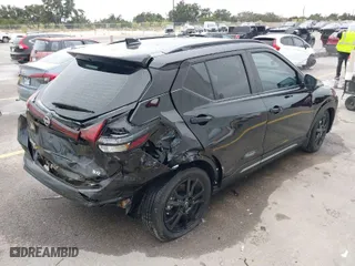 2024 Nissan Kicks SR with VIN 3N1CP5DV1RL475929, listed as a IAAI auction lot 41017023 with 2,199 mi miles. Bid and sale history available at carsss.com. Image 4.