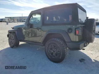 2020 Jeep Wrangler Willys with VIN 1C4GJXAG8LW285550, listed as a Copart auction lot 41337045 with 24,388 mi miles and Salvage title. Bid and sale history available at DreamBid. Image 2.