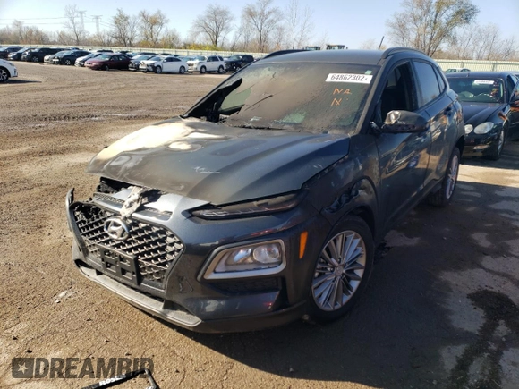 2020 Hyundai Kona SEL with VIN KM8K2CAA2LU564947, listed as a Copart auction lot 64862302 with 0 mi miles. Bid and sale history available at carsss.com. Image 2.
