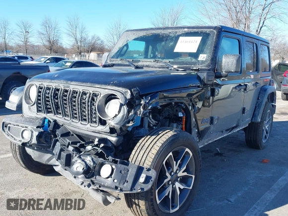 2024 Jeep Wrangler Willys с VIN 1C4RJXN64RW162279, выставлен на аукционе IAAI как лот 41464424 с пробегом 12 928 миль миль и . История ставок и продаж доступна на DreamBid. Изображение 2.