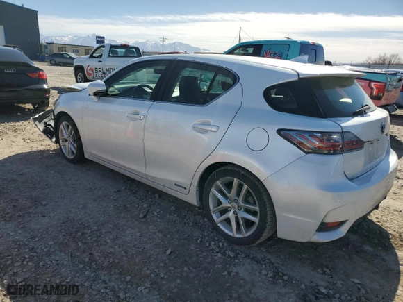 2015 Lexus CT 200h Hybrid with VIN JTHKD5BH7F2239652, listed as a Copart auction lot 46850655 with 110994 miles and Salvage Title. Bid and sale history available at carsss.com. Image 2.