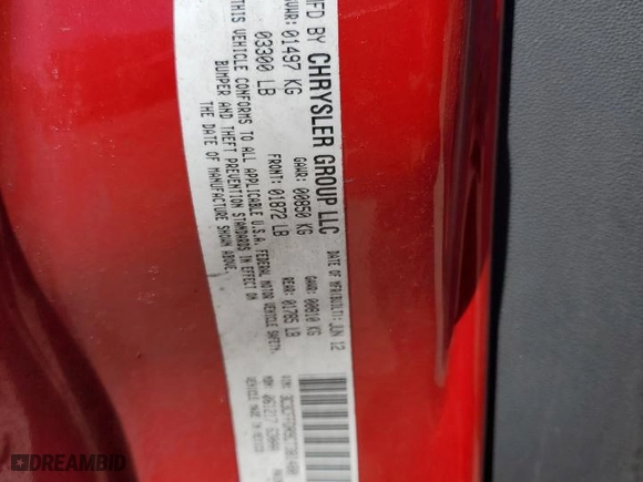 2012 FIAT 500 Pop with VIN 3C3CFFDR9CT381480, listed as a Copart auction lot 48307505 with 131229 miles and Salvage Title. Bid and sale history available at carsss.com. Image 13.
