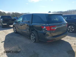2019 Honda Odyssey EX with VIN 5FNRL6H57KB023443, listed as a IAAI auction lot 41813245 with 84,591 mi miles. Bid and sale history available at carsss.com. Image 3.