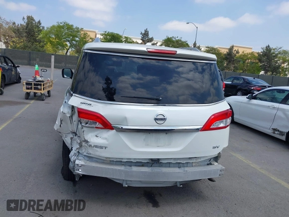 2016 Nissan Quest SL with VIN JN8AE2KP7G9154453, listed as a IAAI auction lot 39544605 with 163,185 mi miles and . Bid and sale history available at DreamBid. Image 16.